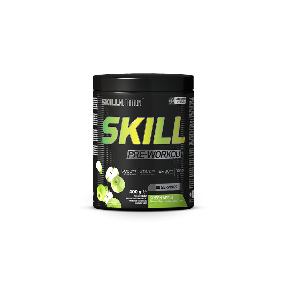 G Skill Skill Pre-Workout, Green Apple - 400G