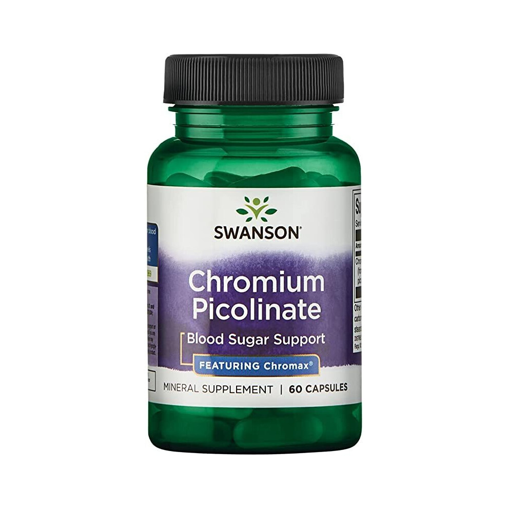 Swanson Chromium Picolinate Featuring Chromax, 200Mcg - 60 Caps