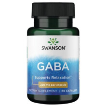Swanson, GABA, 250 mg, 60 Gélules