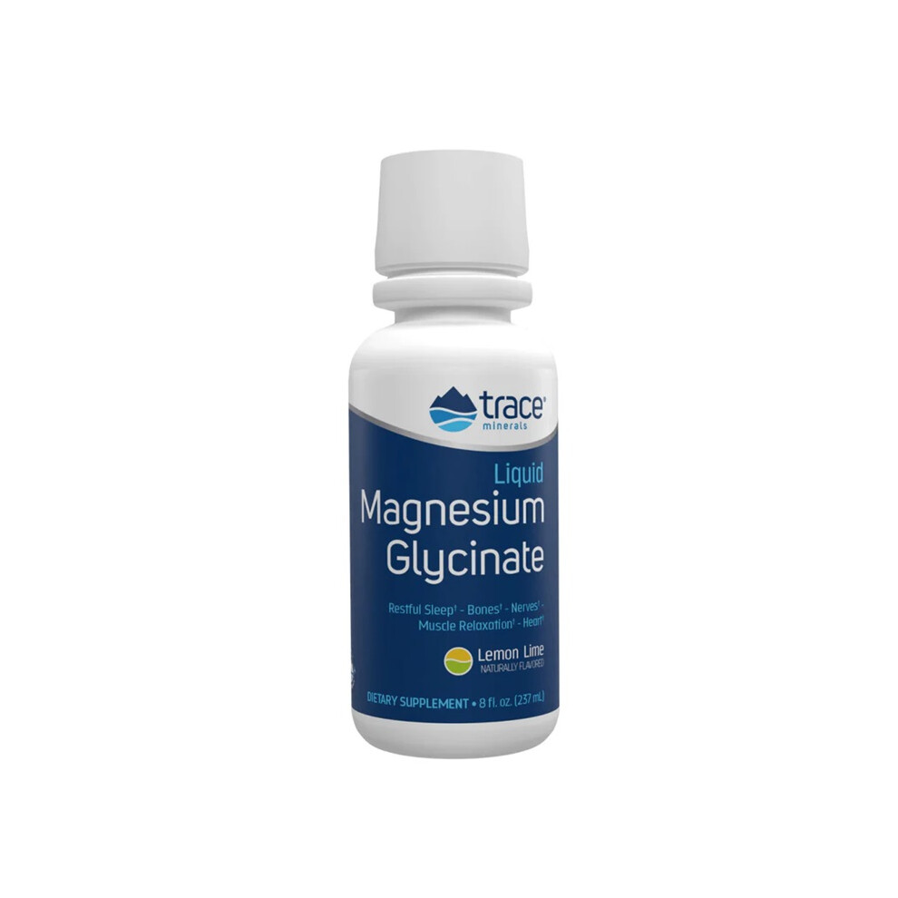 Trace Minerals Liquid Magnesium Glycinate, Lemon Lime - 237 Ml.