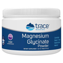 Trace Minerals Æ, Magnesiumglycinat Pulver, Grape, 6,35 Unzen (180 g)