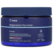 Trace Minerals Æ, Magnesiumglycinat Pulver, Gemischte Beeren Limonade, 6,35 Unzen (180 g)