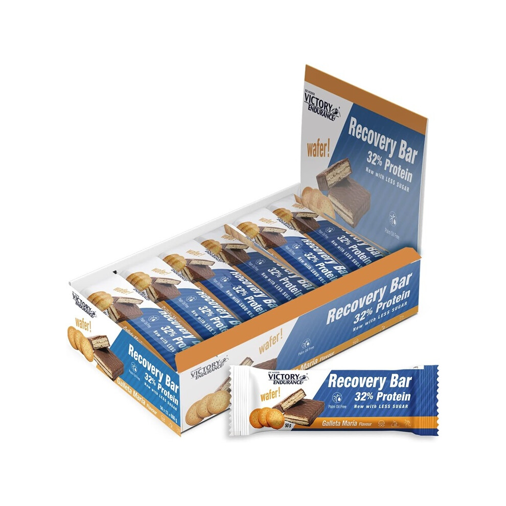 Weider Joe Victory Endurance Recovery Bar, Galleta Maria - 12 X 50G