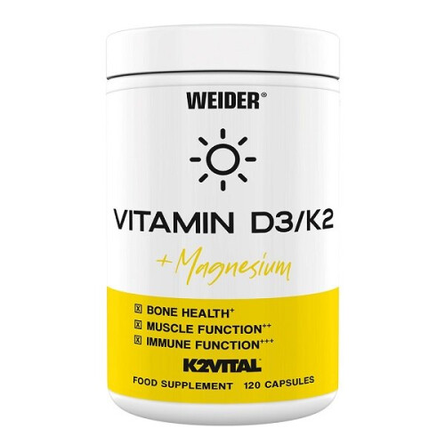 Vitamina D3/K2 + Magnesio, 120 capsule
