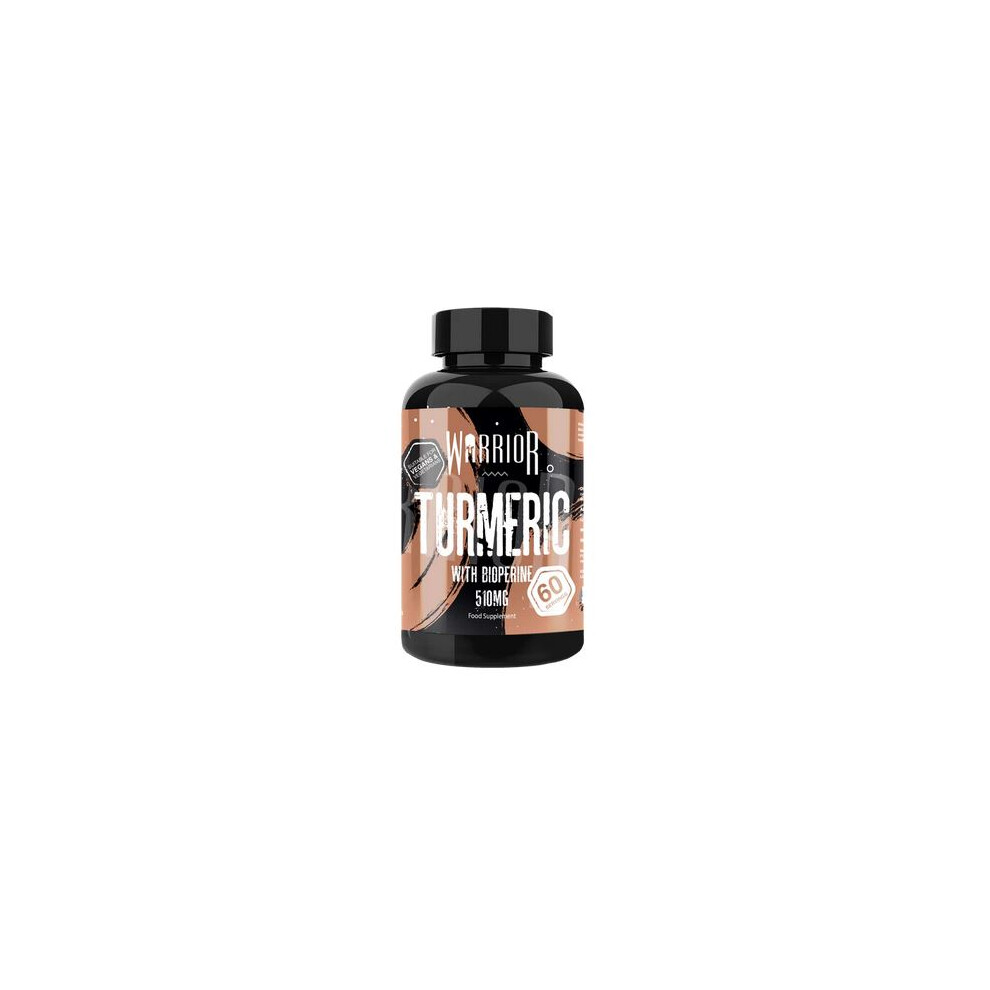 Warrior Turmeric With Bioperine, 510Mg - 60 Vcaps