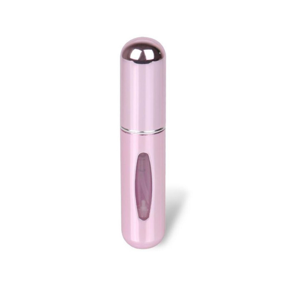 (bright pink) 5ml Perfume Refill Bottle Portable Refillable Spray Scent Empty Containers Atomizer For Travel Cosmetic Tool
