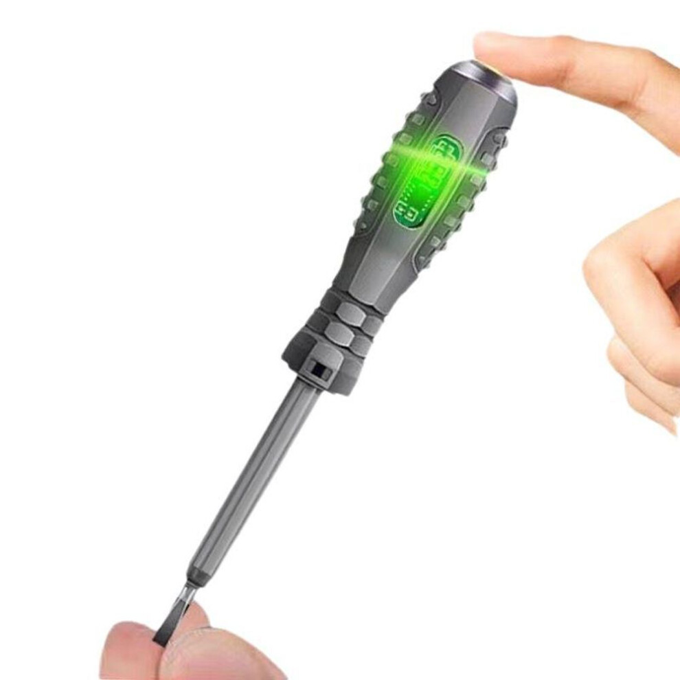(as the picture, Single light) Sheeproc Word/cross Screwdrivers Neon Bulb Indicator Meter Electric Pen Insulated Electrician Highlight Pocket Tester Pen Tools