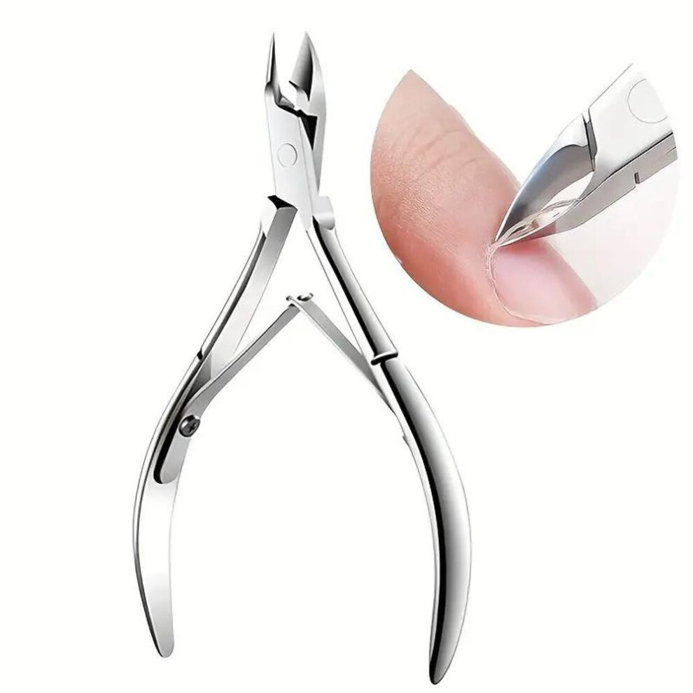 (silver) 1pc Professional Nail Care Skin Remover Trimming Nail Clipper Toenail Clippers For Manicure Art And Nail Care