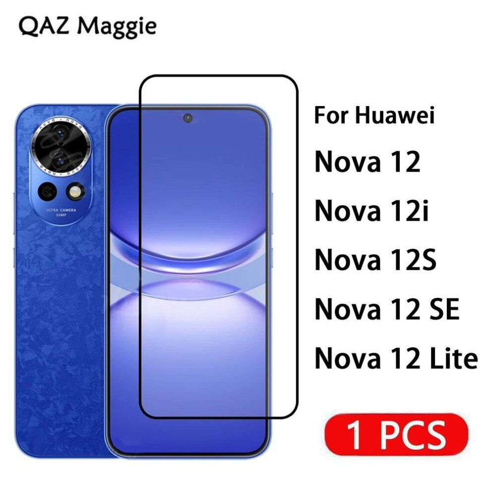 (as the picture, Huawei Nova 12 SE) 1PCS For Huawei Nova 12 12i 12S 12SE SE Lite Glass Screen Protector Tempered Glass Film