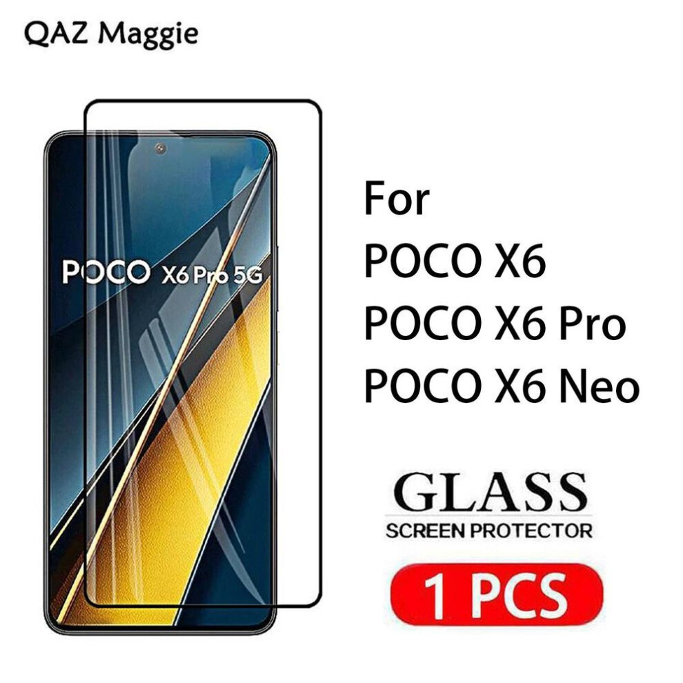 (as the picture, POCO X6) 1PCS For POCO X6 NEO PRO Glass Screen Protector Tempered Glass Film