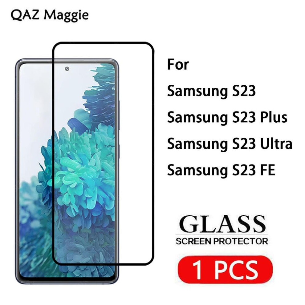 (as the picture, Samsung Galaxy S23 Ultra) 1pcs For Samsung Galaxy S23 Fe Glass Screen Protector Tempered Glass For Samsung S23+ S23 Plus Ultra Film