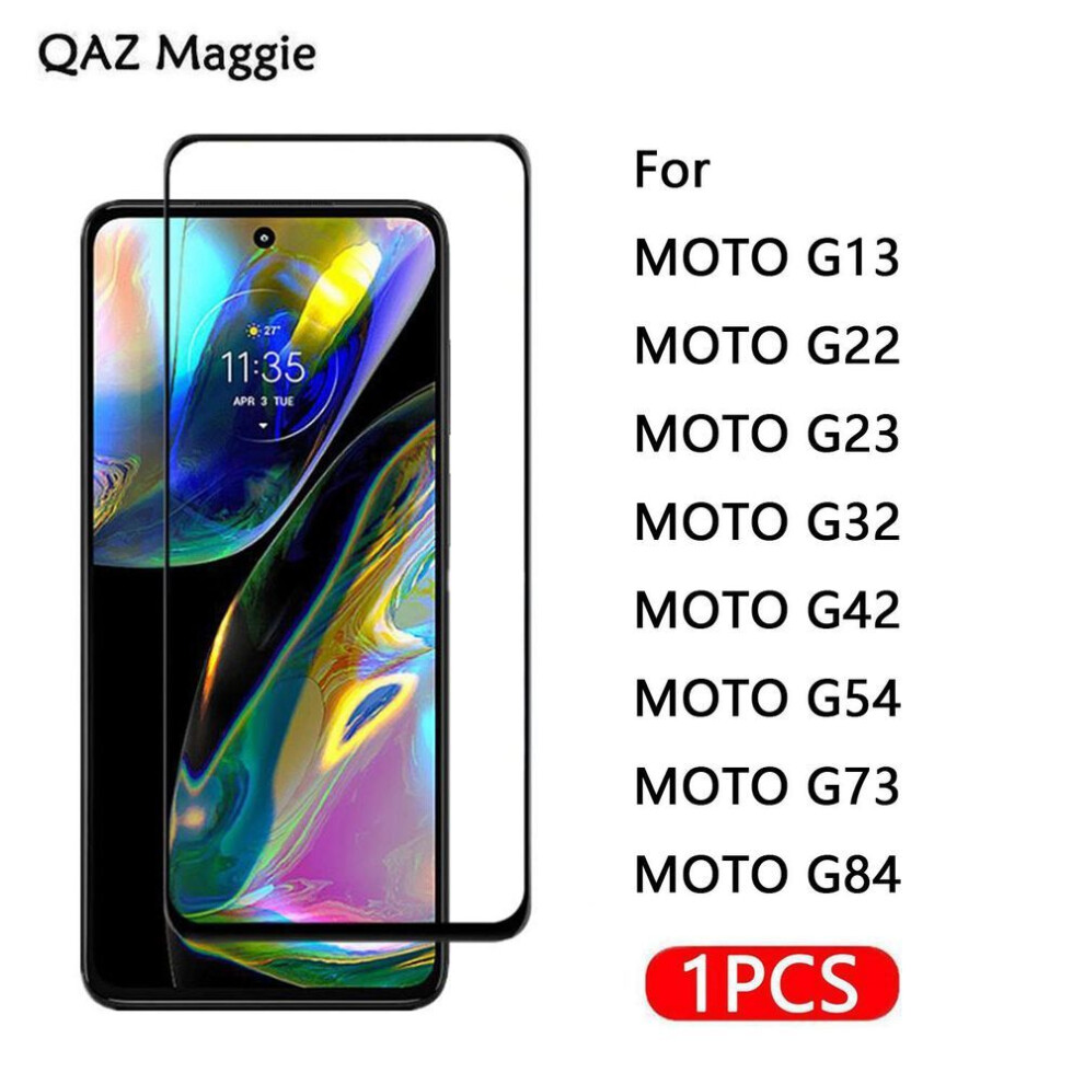 (as the picture, MOTO G24) 1PCS For MOTO G84 G64 G54 G14 Glass Full Cover Screen Protector Tempered Glass For MOTO G13 G22 G23 G24 G32 G42 G53 G72 Power Film