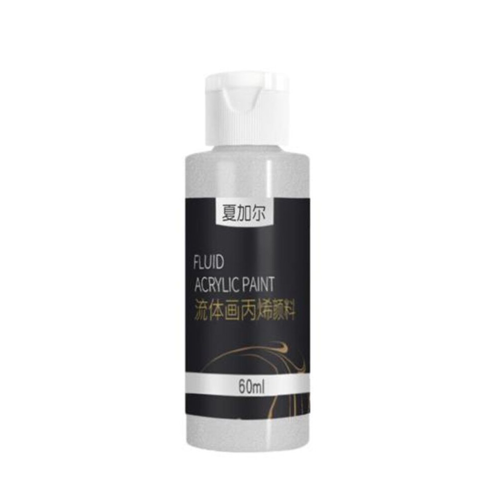 (silver) Eye-catching Long Lasting Fluid Acrylic Paint Fashion Professional Beginner Diy Crafts Painting Pigment