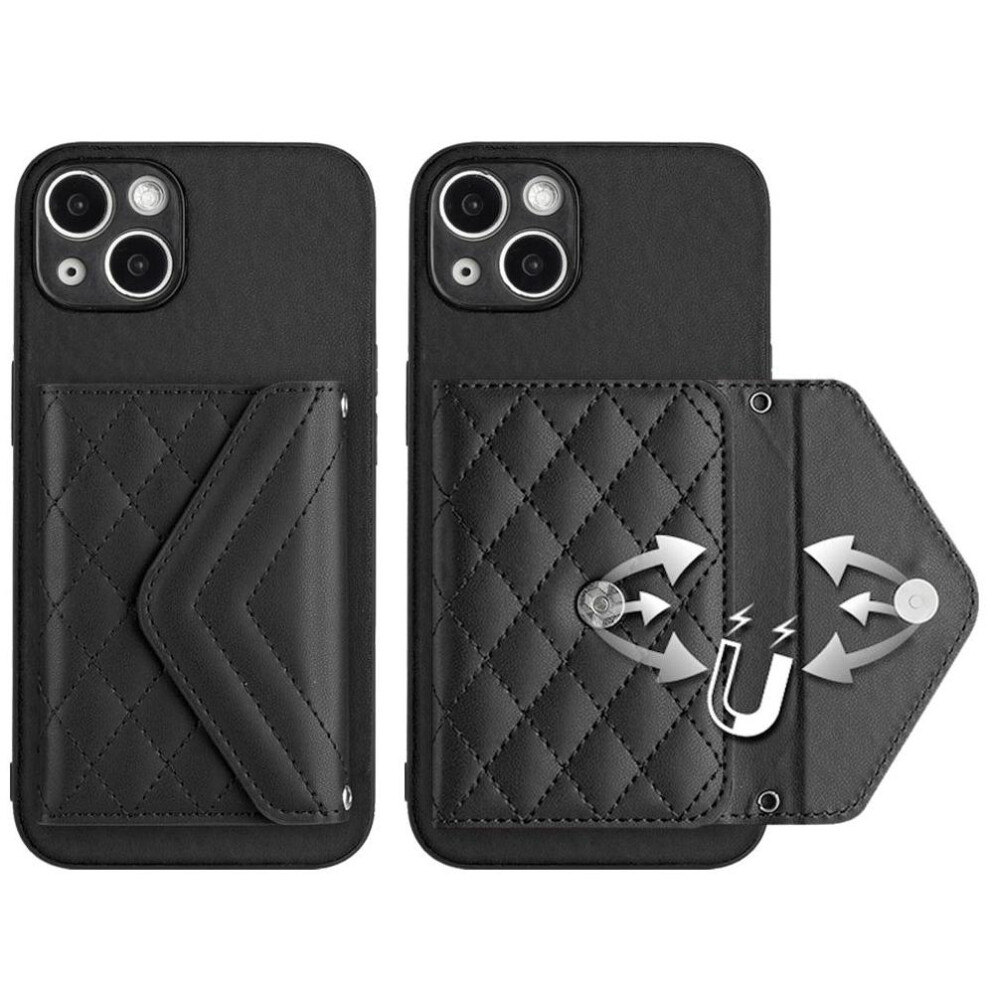 (Black) Compatible Case For Iphone 15 Pack Kickstand Black 764549425075