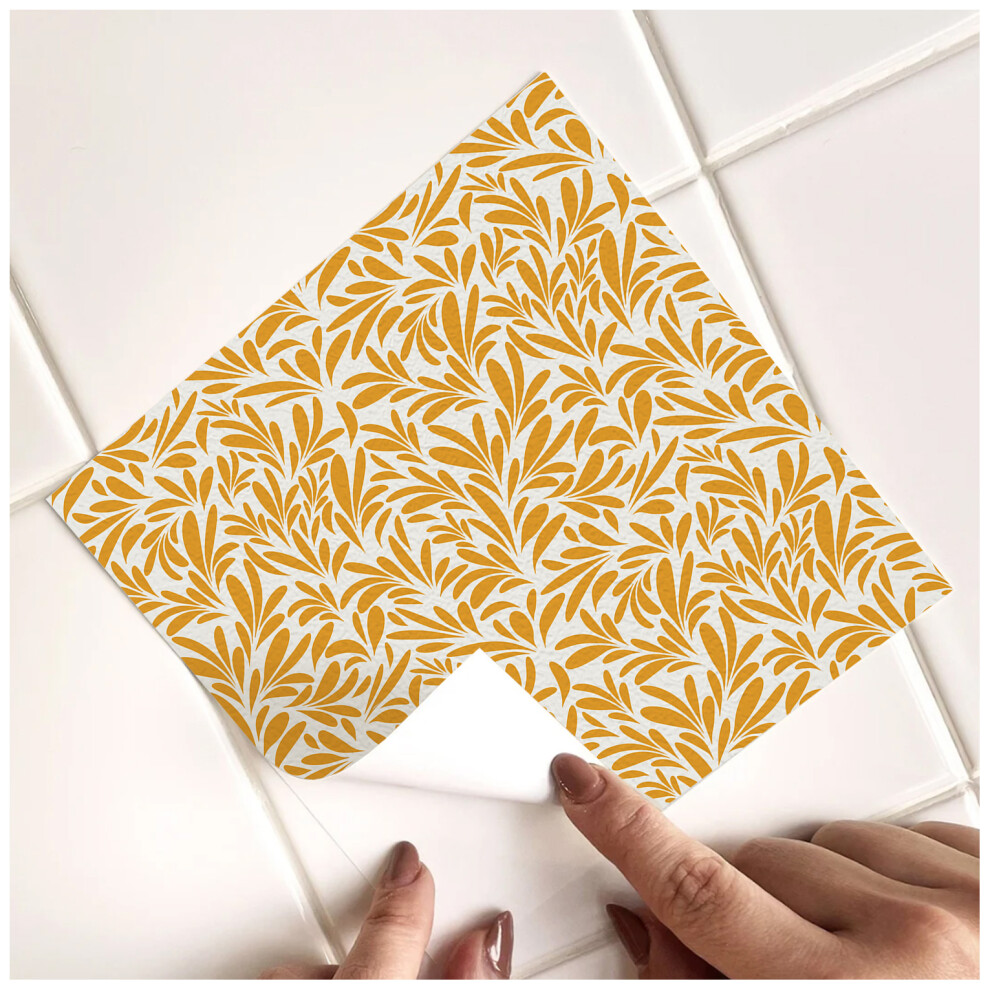 Photos - Other for Repair  Leaf Pattern Tile Stickers Self-Adhesive Peel and Stick Tile Backsplash Wall Stickers for Kitchen B(TS360, 15cmx15cmx20pcs)