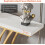 Tribesigns Console Tribesigns Table console dorée, 150 x 29,5 x 80 cm Table d'entrée moderne 4