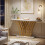 Tribesigns Console Tribesigns Table console dorée, 150 x 29,5 x 80 cm Table d'entrée moderne 3