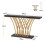 Tribesigns Console Tribesigns Table console dorée, 150 x 29,5 x 80 cm Table d'entrée moderne 5