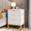 Tribesigns Tribesigns Bedside Table Modern Bedside Table, 65.5 cm High, Bedside Table with 3 Drawers (1 pc) 1