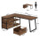 Tribesigns Bureau d'ordinateur Tribesigns, bureau d'angle réversible en forme de L avec 3 tiroirs 5