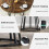 Tribesigns Tribesigns dining table 120cm, round kitchen table with wooden structure surface for 4 people 4