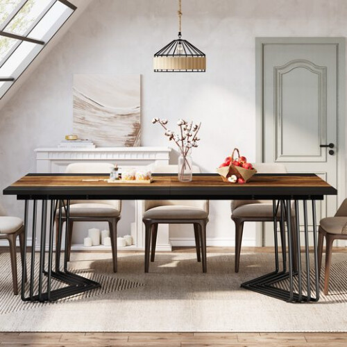 Tribesigns Tribesigns Dining Table 200 cm Rectangular Kitchen Table for 8-10 People 1