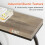 Tribesigns Console Tribesigns Table console, table de canapé étroite, table d'appoint moderne blanche et dorée 4