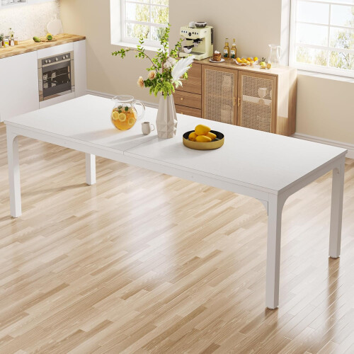 Tribesigns Tribesigns Dining Table 200cm Wooden Dining Table for 8-10, Industrial Rectangular Kitchen Table