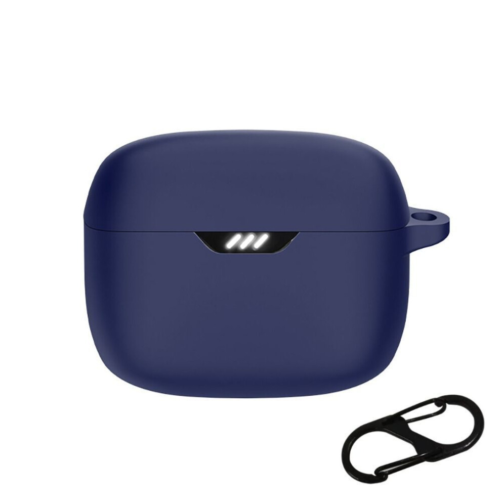 (navy blue) Earbuds Headphone Protective Case Anti-drop Charging Box Sleeve For Jbl Tune Beam Portable