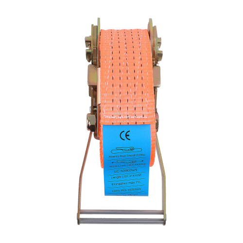 10x 5000kg Sangle de serrage 10mx50mm Sangle a Cliquet Sangle D'Arrimage Kit 1