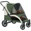 PawHut PawHut Foldable Pet Stroller for Large Dogs, Dark Green 2