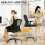 Homcom HOMCOM Mesh Draughtsman Chair, Ergonomic Drafting Chair, Black 5