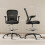 Homcom HOMCOM Mesh Draughtsman Chair, Ergonomic Drafting Chair, Black 3