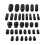 35pcs 1/2 inch Deep Impact Socket Tool Set Drive Strumento Presa di impatto Kit 6