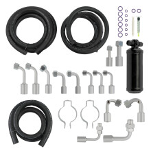 134a Klimaanlage + verlngerter Lnge A / C-Schlauchsatz mit Fittings Trockner