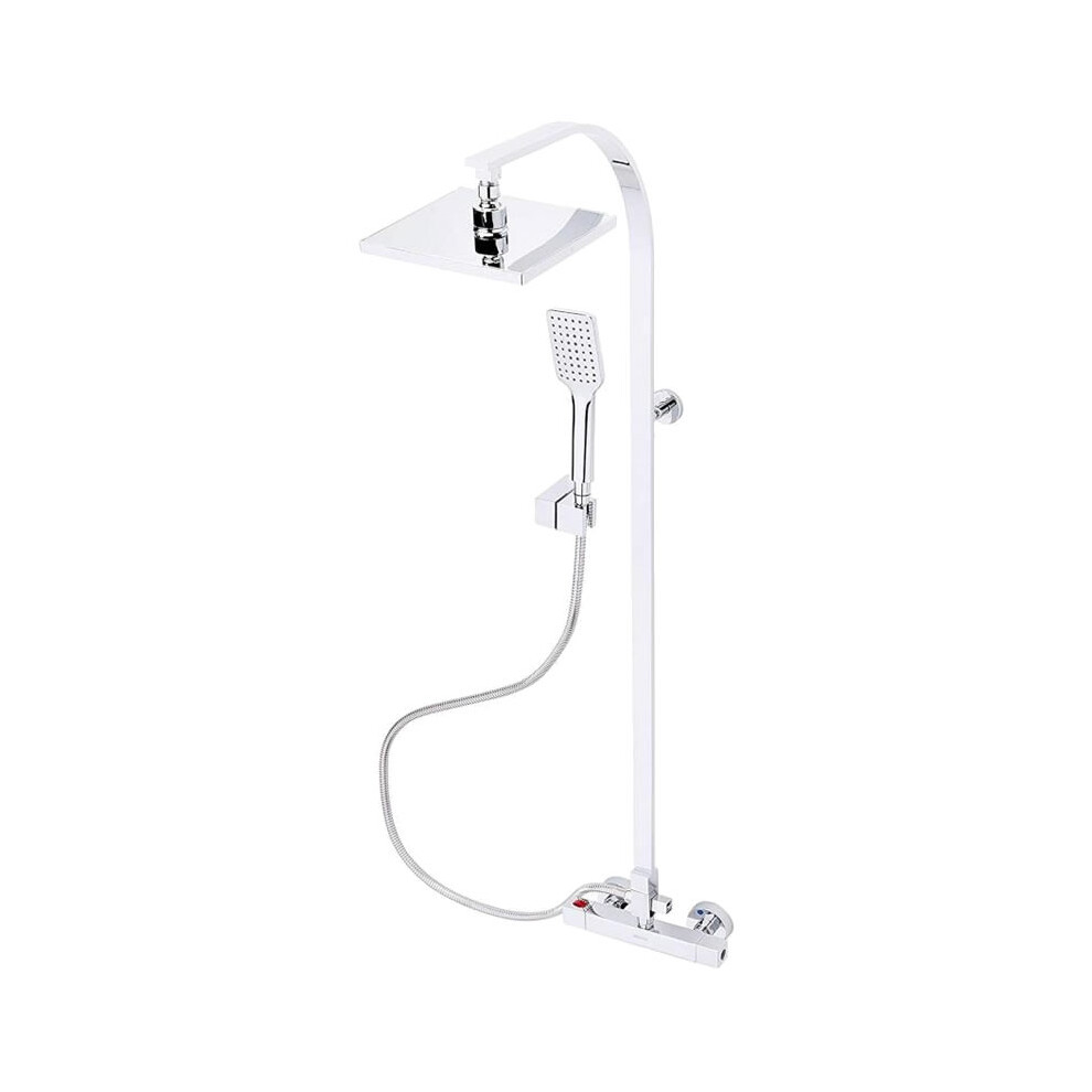 Bristan Craze2 Rigid Riser Bar Mixer Shower with Dual Heads - Chrome - CRZ2 SHXDIVCTFF C (CRZ2SHXDIVCTFFC)