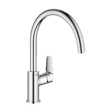 Grohe BauEdge Mono Single Lever Kitchen Sink Mixer Tap - Chrome 31233001 (31233 001)