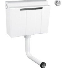 Grohe Concealed Toilet Cistern (Side/Back Fill Only) with Dual Flush Push Button Chrome - 39054000 (39054 000)