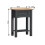 Mercers Furniture Mercers Corona Charcoal 1 Drawer Console Table - Solid Pine, Antique Waxed Top, Lower Shelf 4