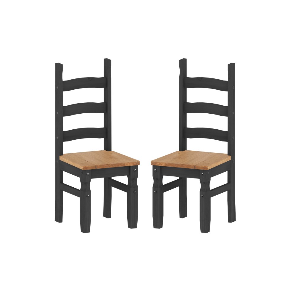 Mercers Furniture Corona Charcoal Dining Chairs