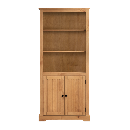 Mercers Furniture Country Antique 2 Door Bookcase Solid Wood Pine 2