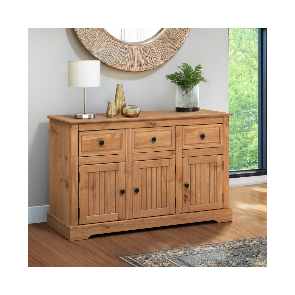 Country Antique 3 Door Sideboard