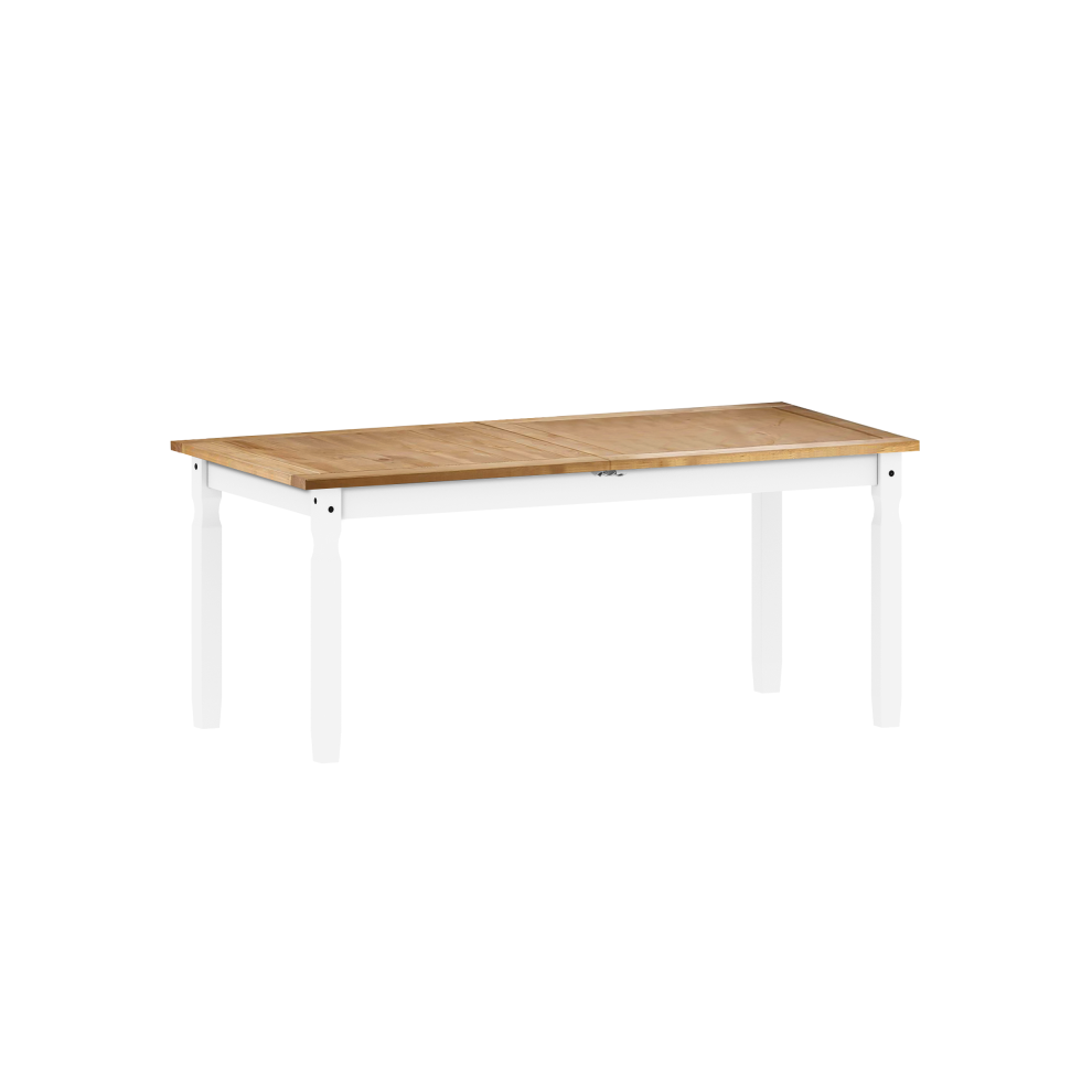 Mercers Furniture White Corona Extending Dining Table Large