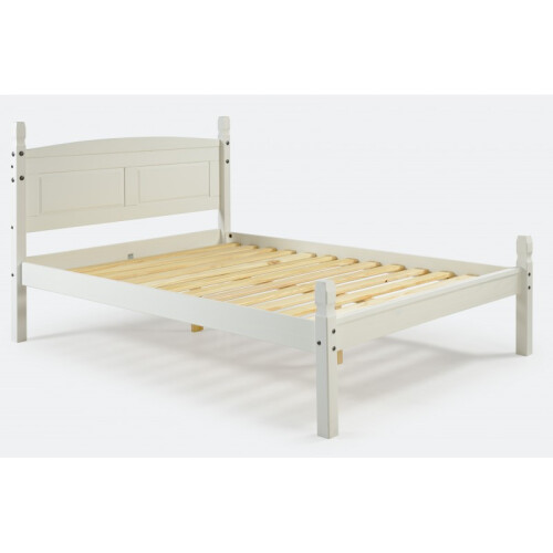 Mercers Furniture Corona White 4'6" Double Low End Bed Frame 2
