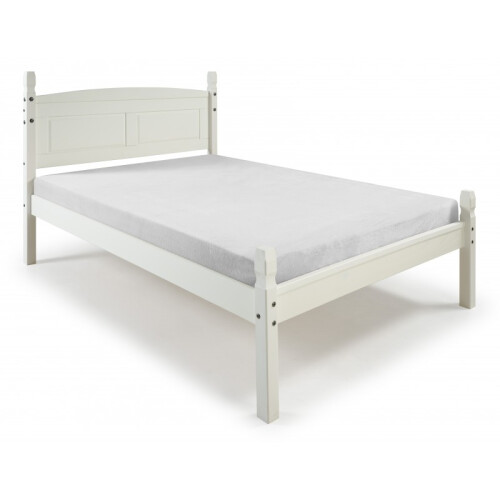 Mercers Furniture Corona White 4'6" Double Low End Bed Frame