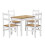 Mercers Furniture Corona White Budget Dining Table And 4 Chairs Set 2
