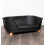 Samuel Alexander 77cm x 58cm Black Plastic Raised Pet Basket with Legs 1
