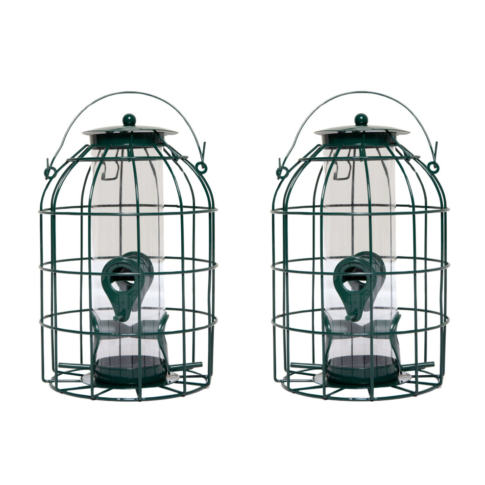 Samuel Alexander Pack Of 2 Wild Bird Seed Feeder Cage With Squirrel Guard