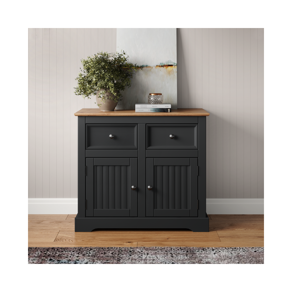 Country Charcoal 2 Door Sideboard