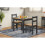 Mercers Furniture Corona Charcoal Rio Dining Set 1